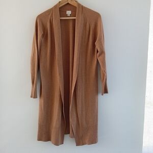 a new day Camel Open-Front Long Cardigan